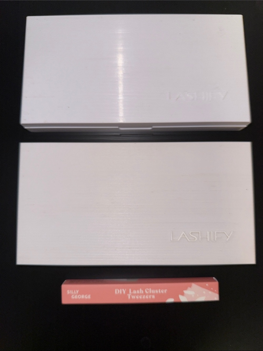 LASHIFY Control Kit Storage box + Gossamer Storage tray with mirror 2 tweezers